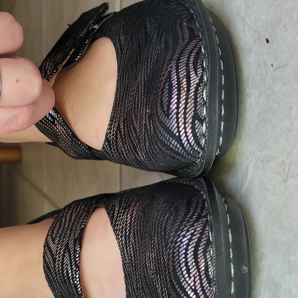 [GUC] Alegria Feliz FEL-345 Purple, Silver, Black Ric-Rac Zebra Print Mary Janes - Picture 15 of 16